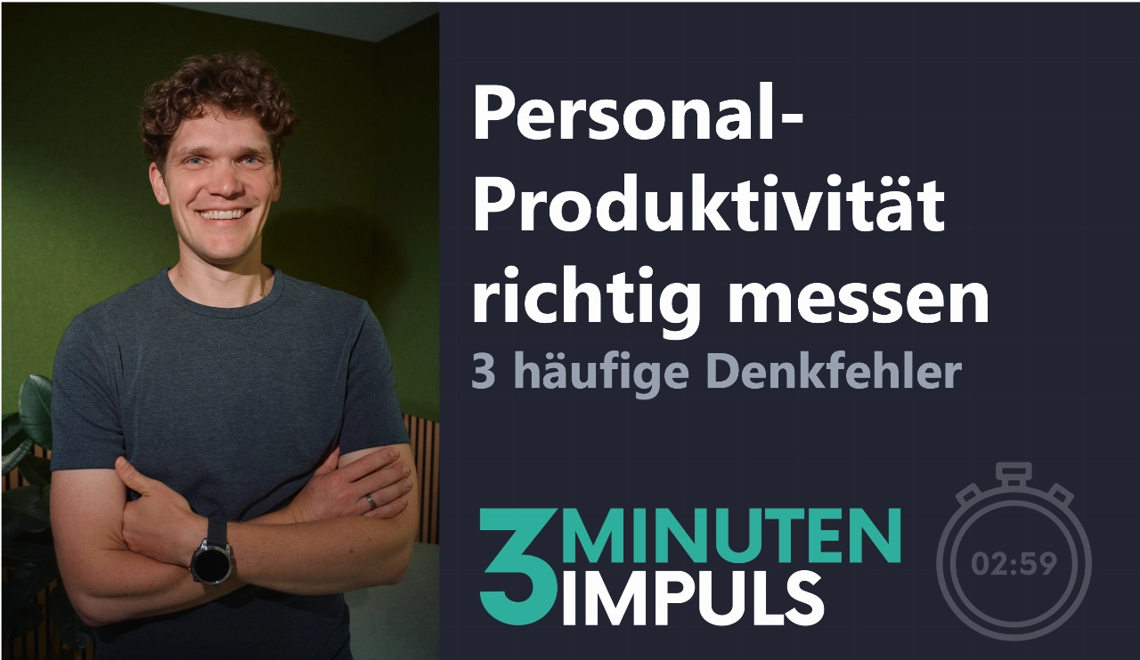 Cover des 3-Minuten-Impulses zur Personalproduktivität
